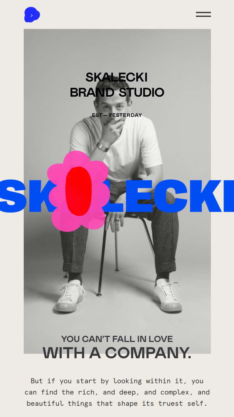 Skalecki Brand Studio website