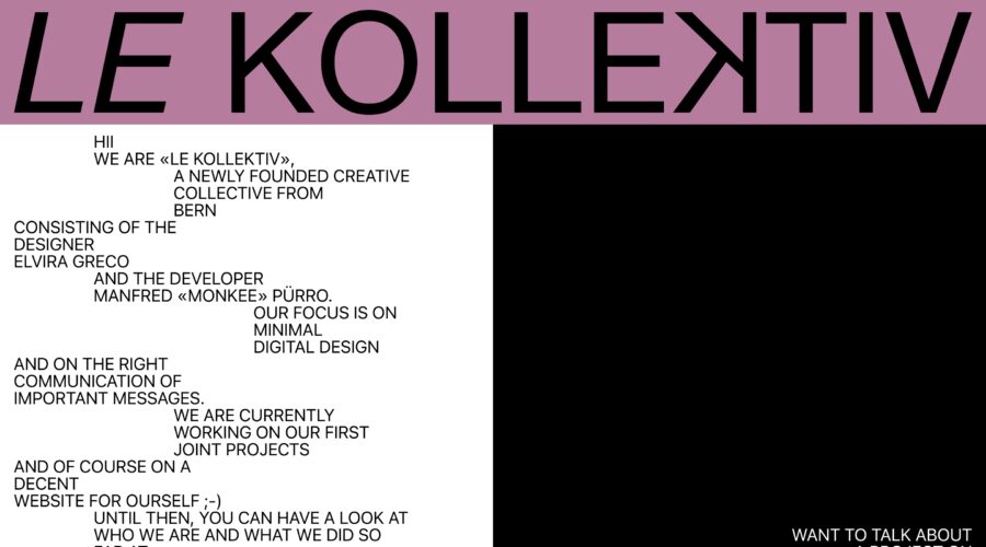 LE KOLLEKTIV website