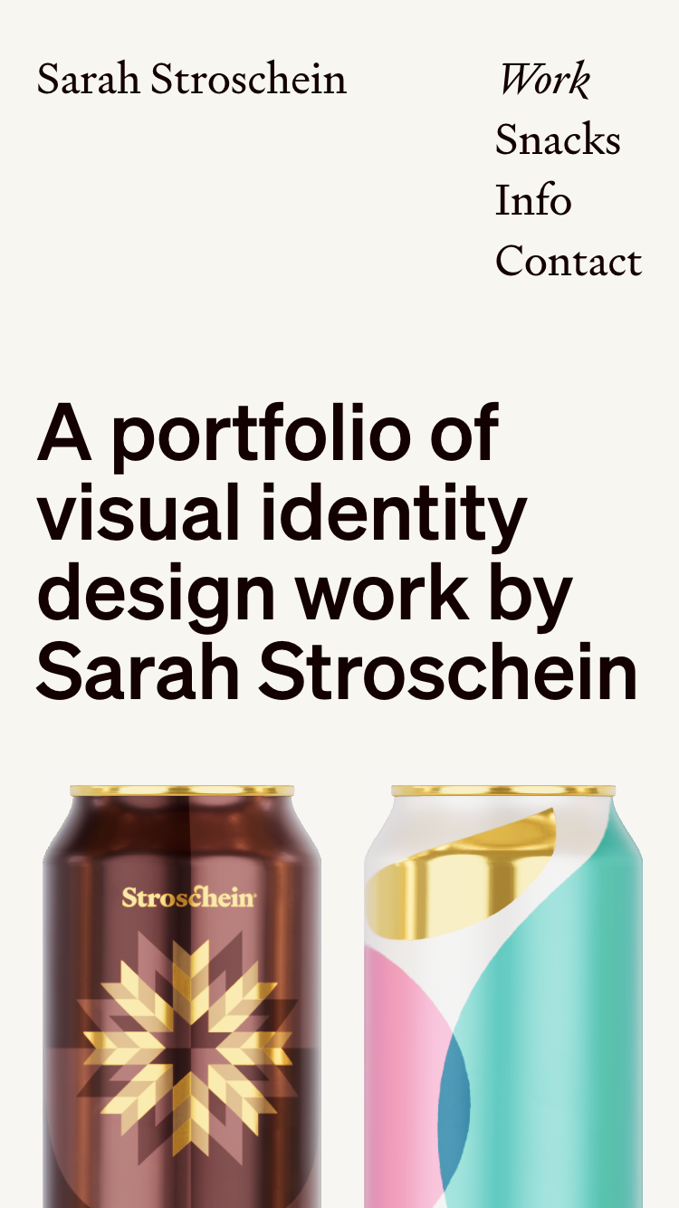 Sarah Stroschein website
