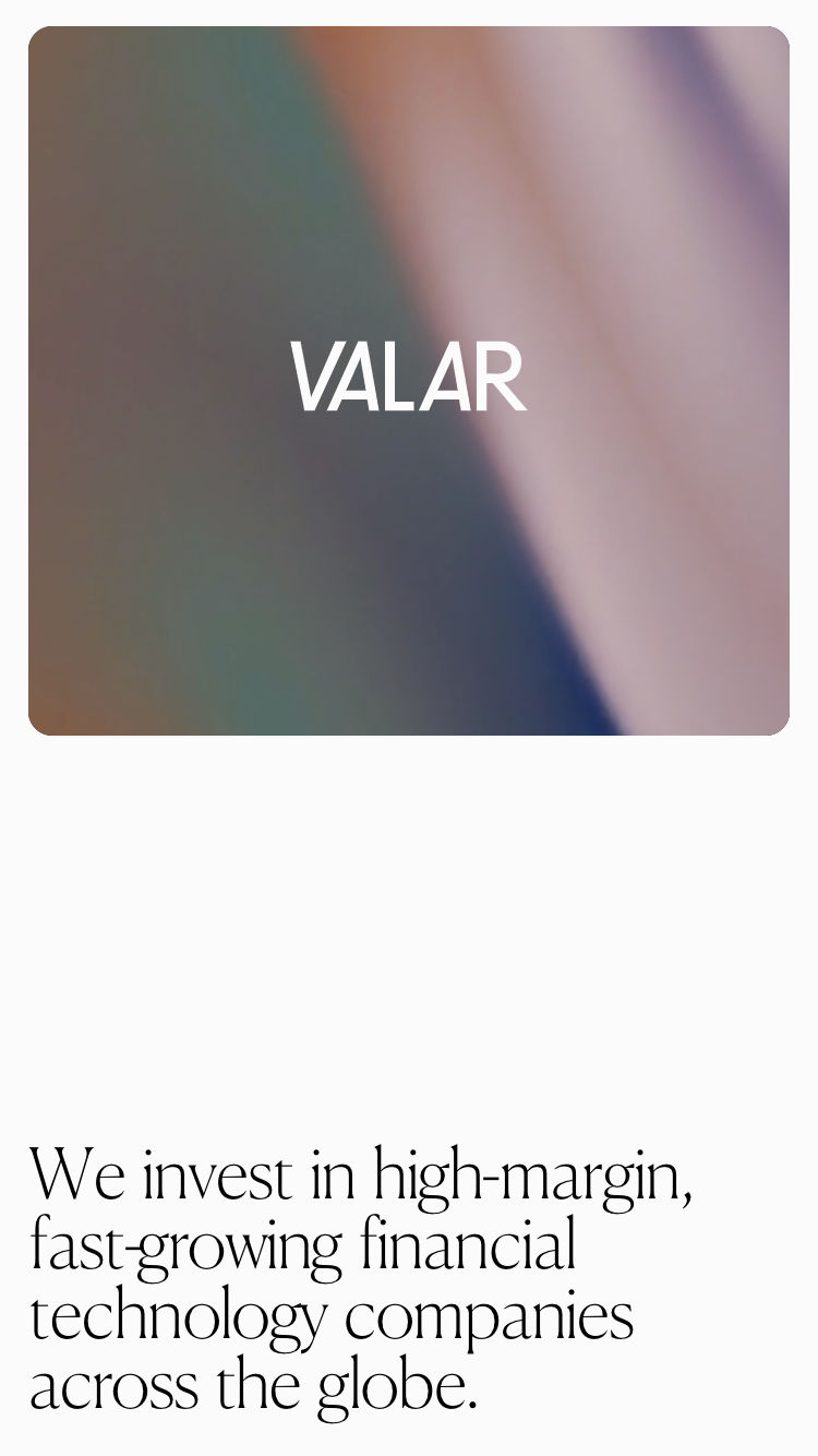 Valar website