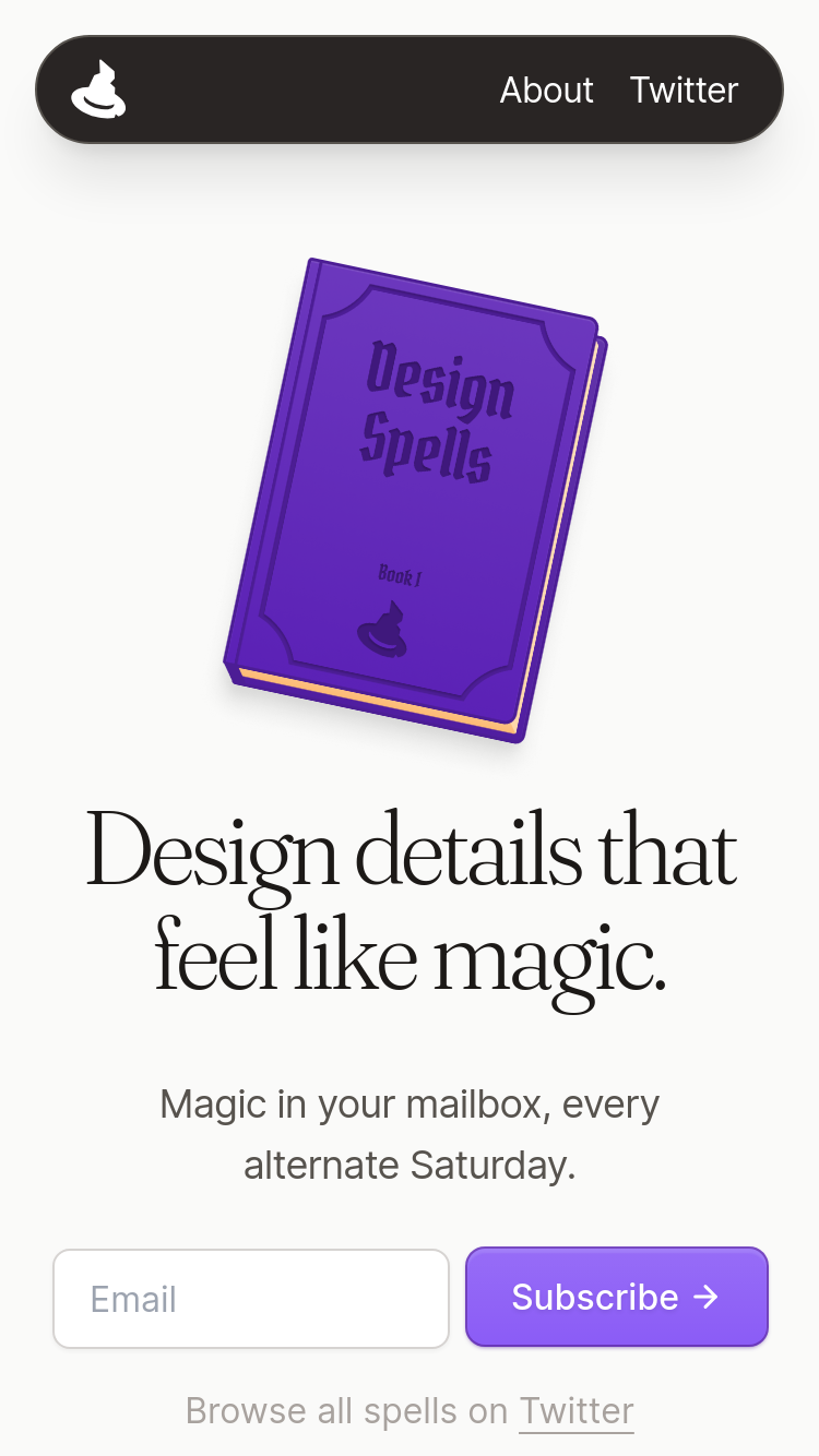Design Spells website