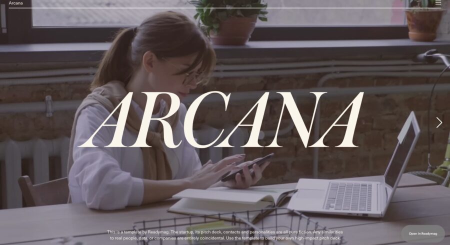 Arcana website