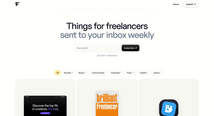 Freelance Things website