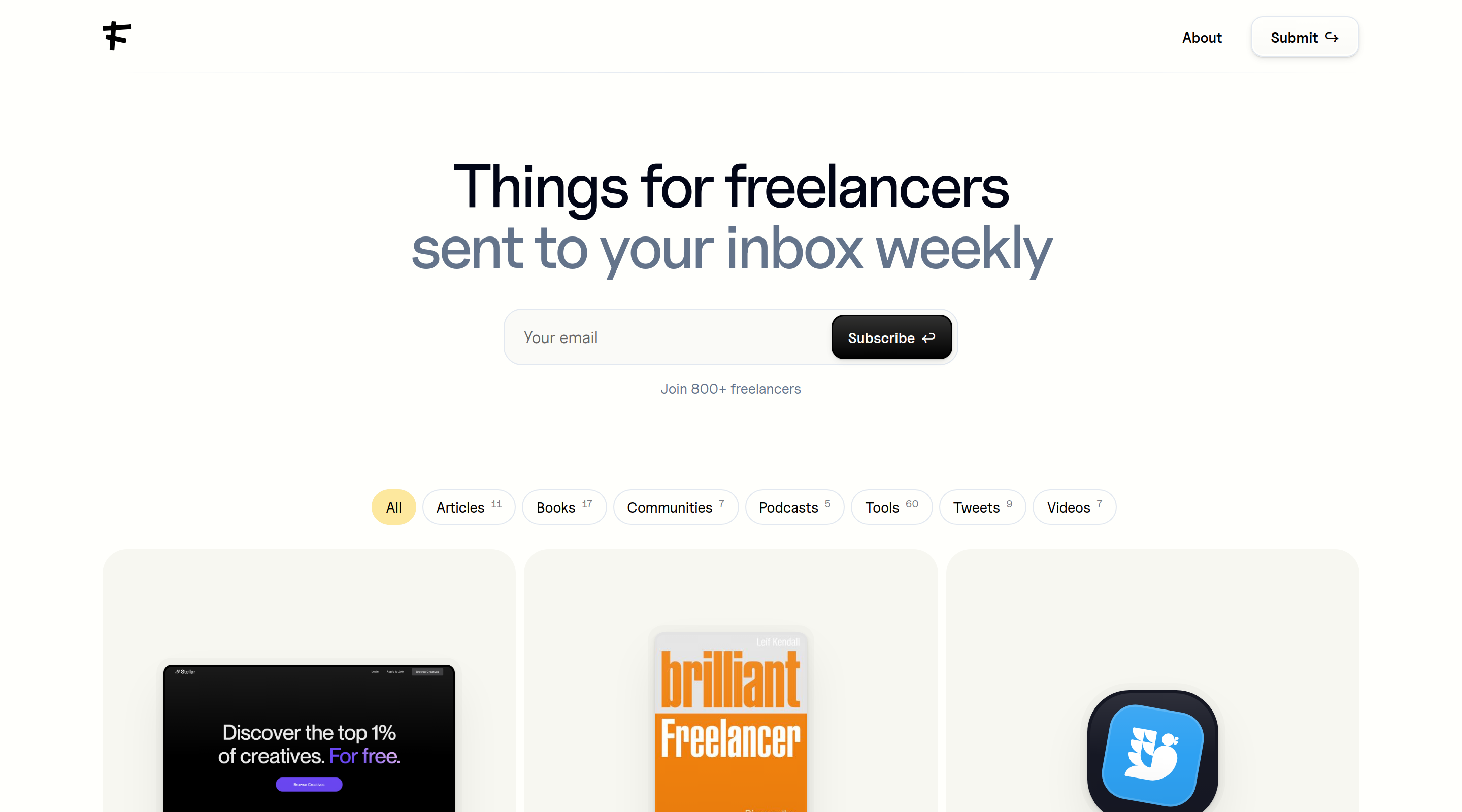 Freelance Things website