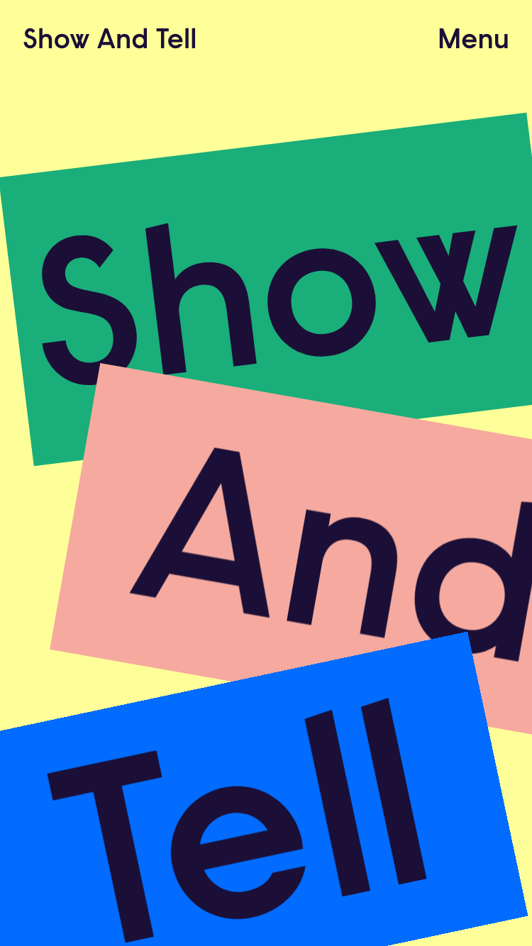 Show And Tell website