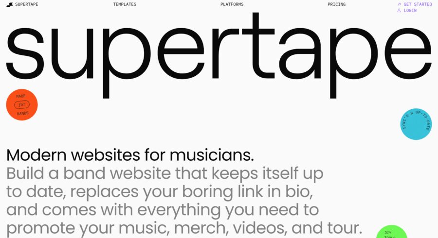 Supertape website