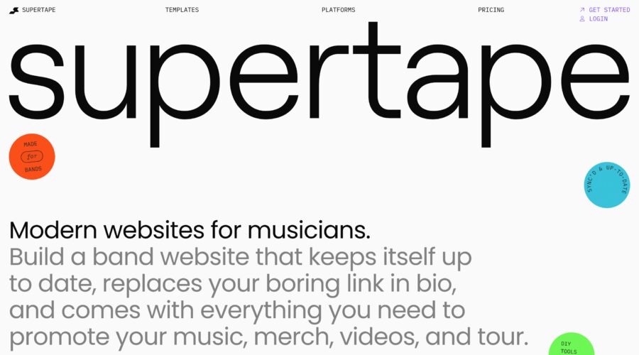 Supertape website