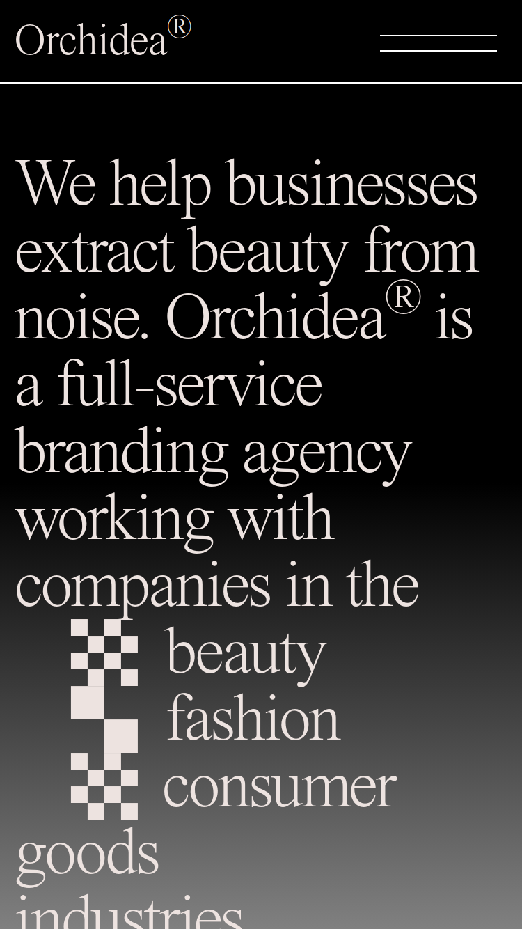 Orchidea Agency website