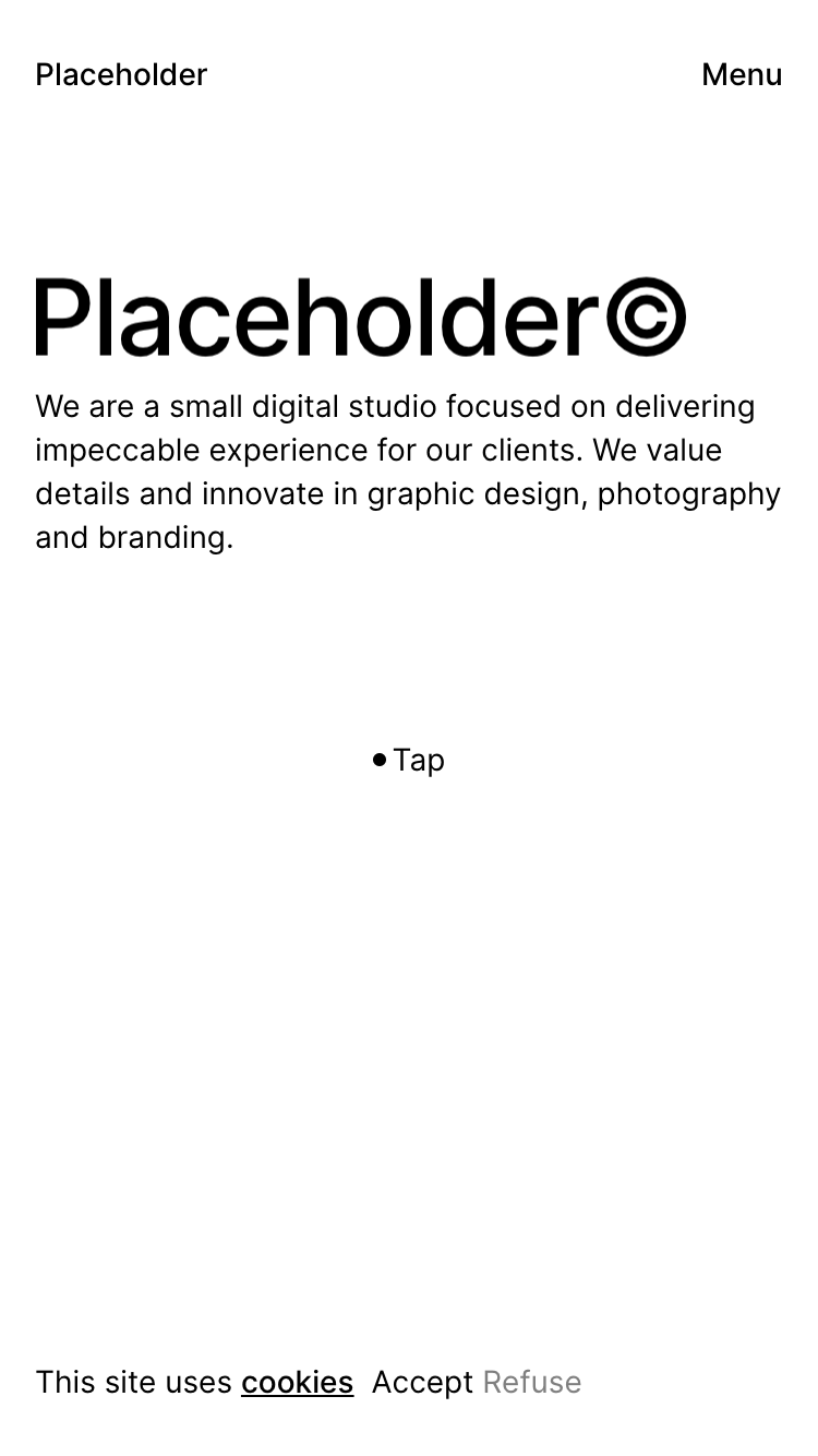 Placeholder website
