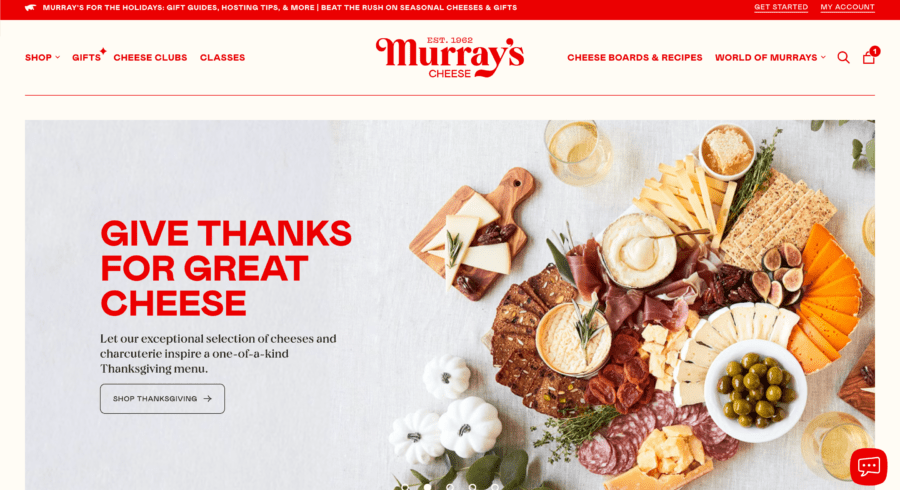 Murray’s Cheese website