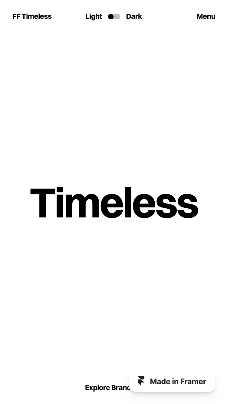 FF Timeless website