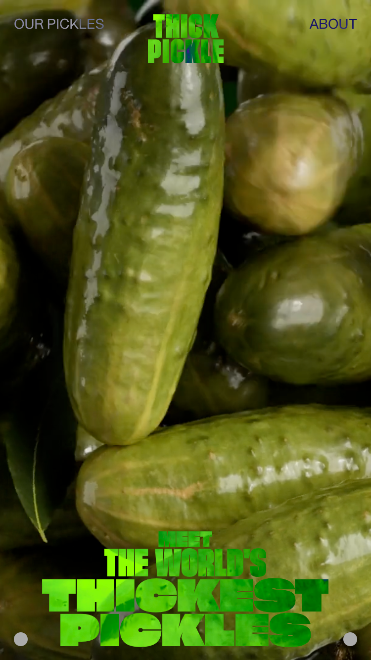 Thick Pickle website