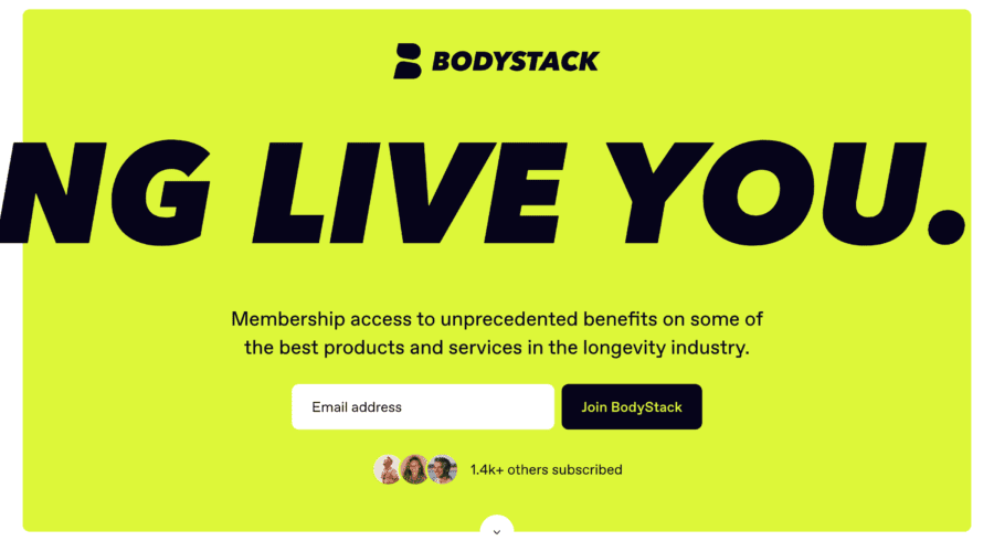 BodyStack website