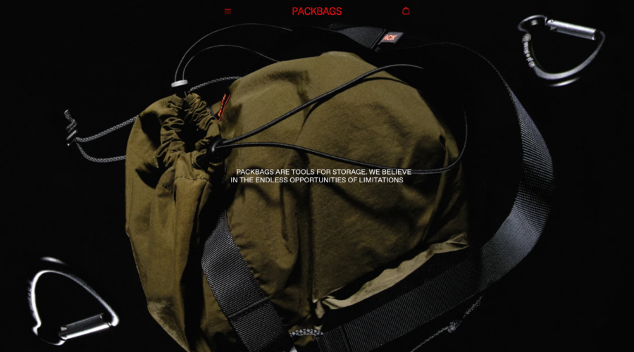 PACKBAGS website