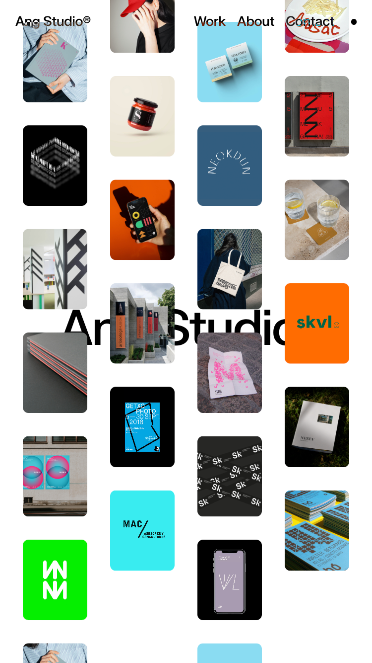 Ang Studio® website