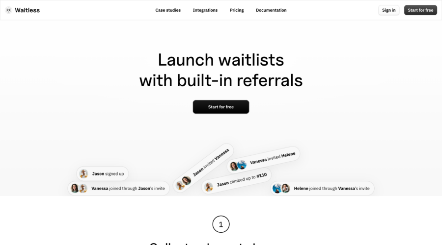 Waitless website