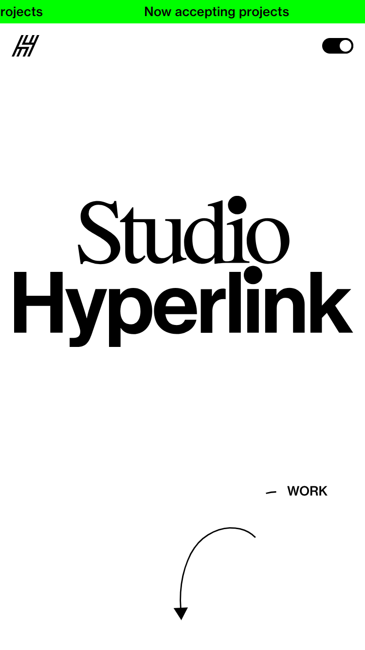 Studio Hyperlink website