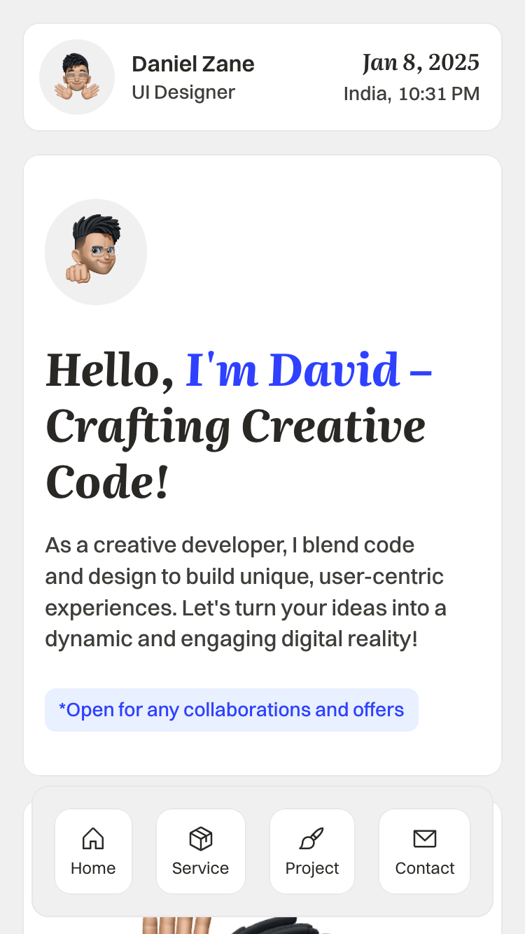 Bentofolio website