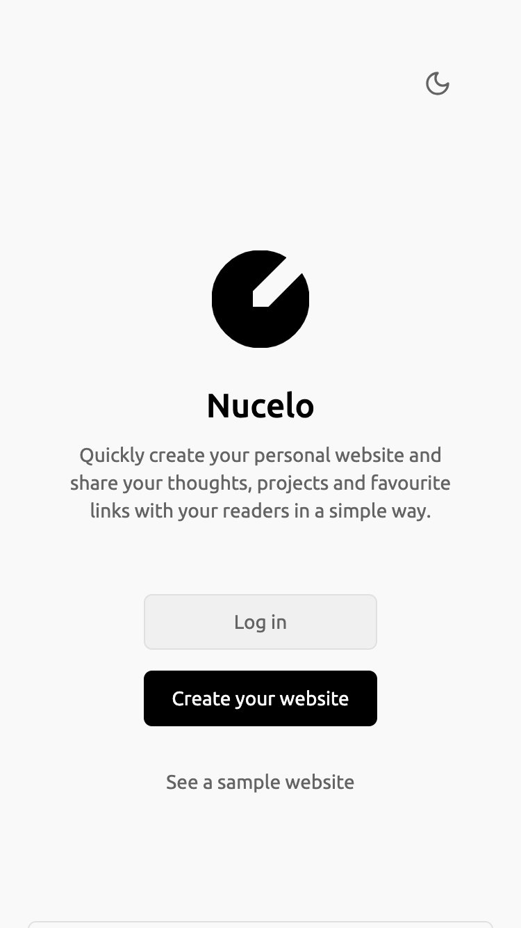 Nucelo website