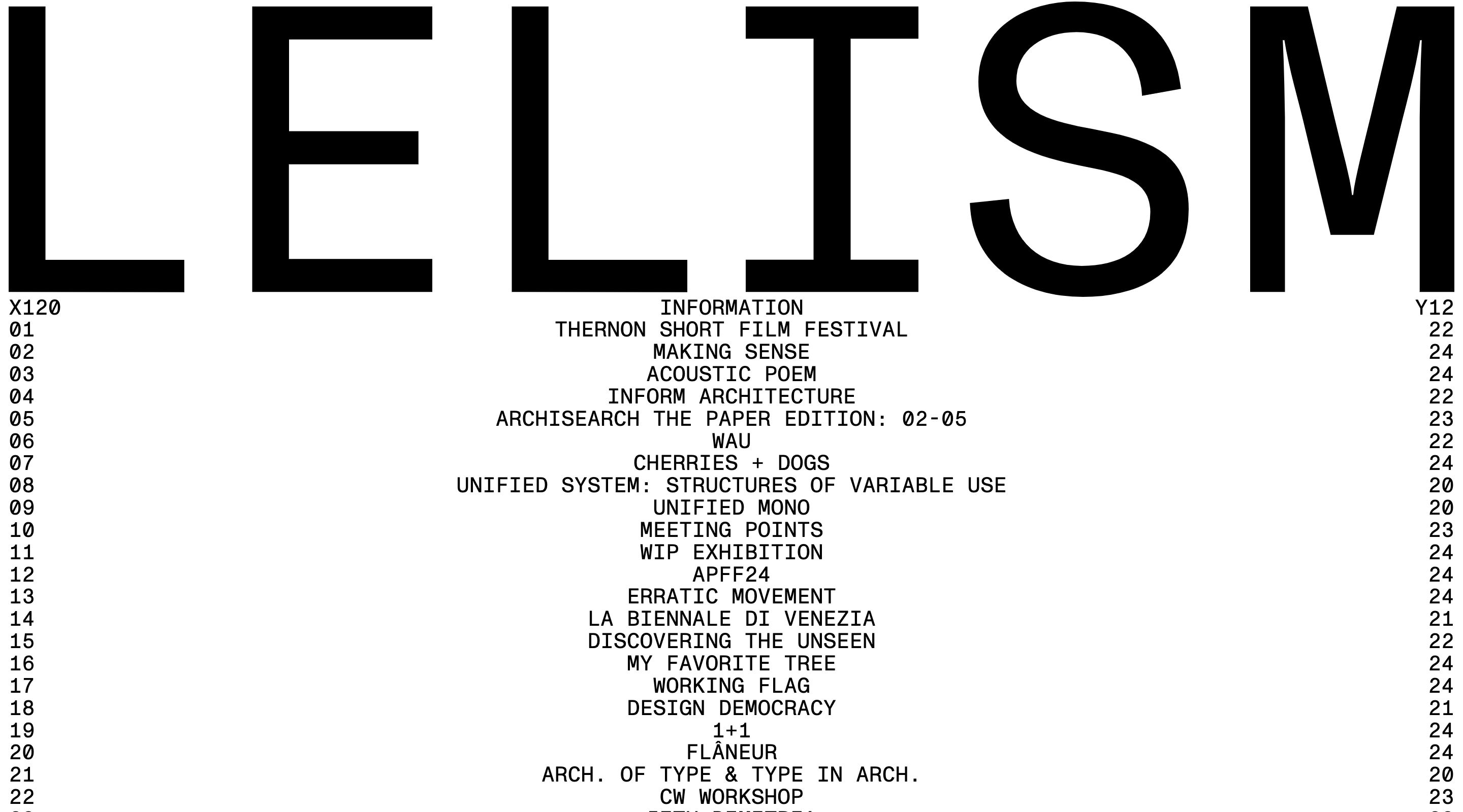 Lelism Archive website