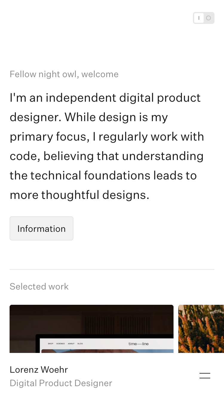 Lorenz Woehr website