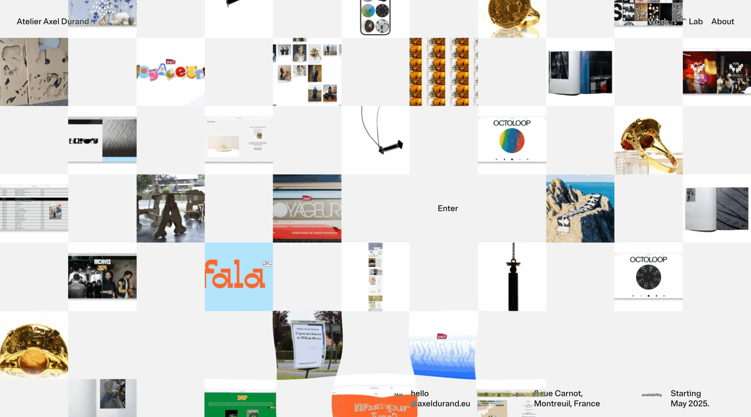 Atelier Axel Durand website