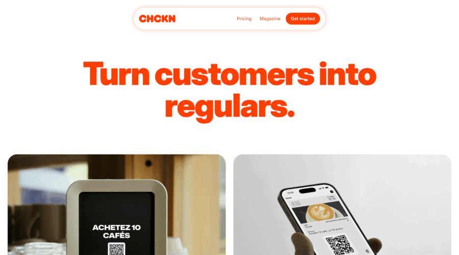 CHCKN website
