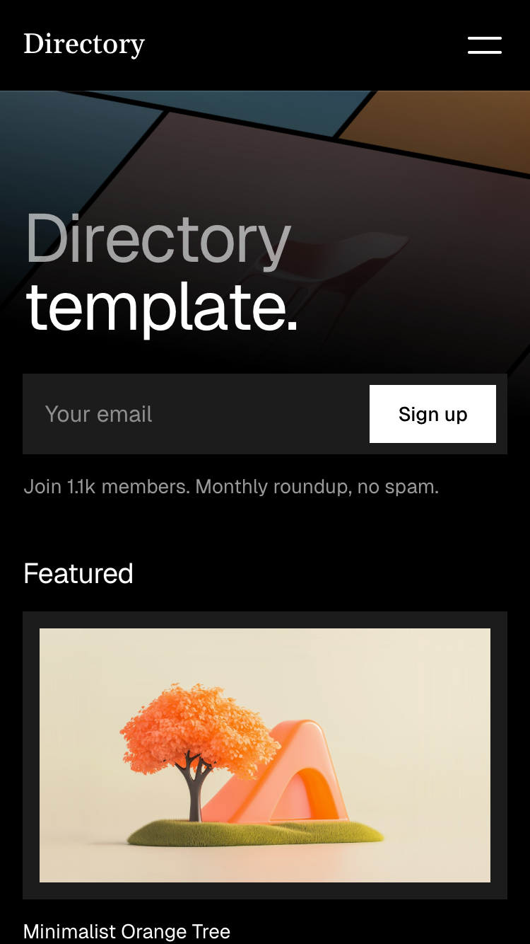 Directory website