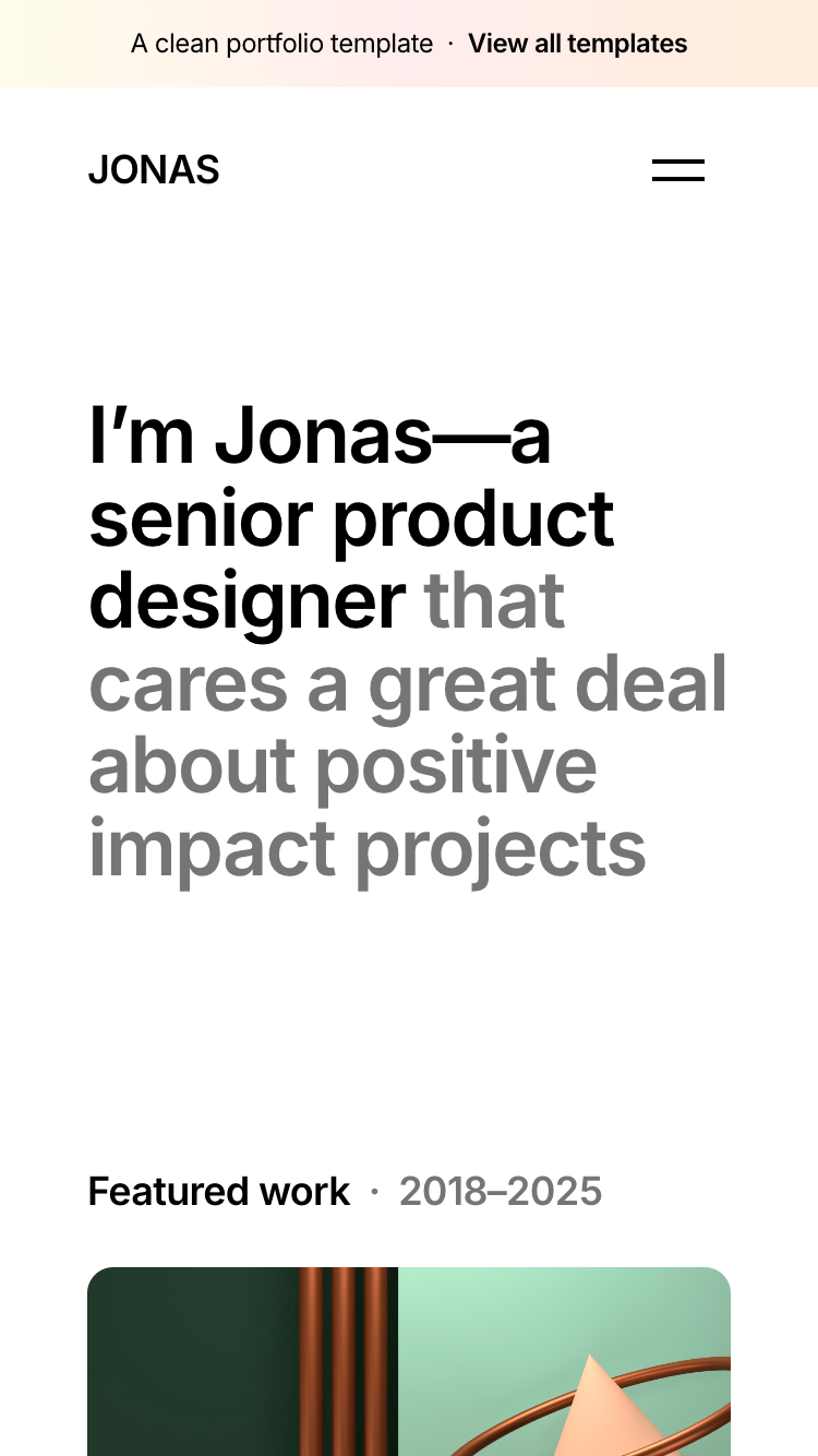 Jonas website