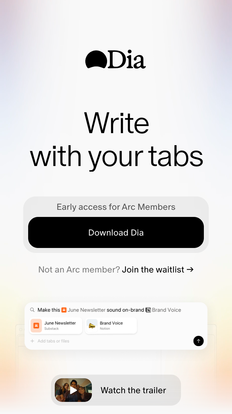 Dia website