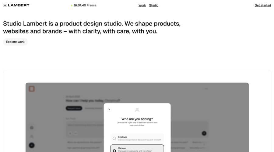Studio Lambert website