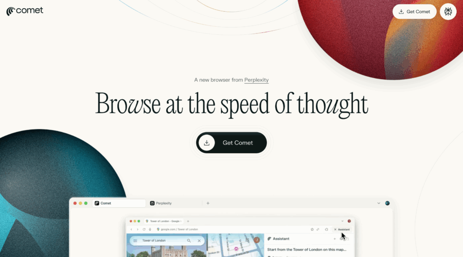 Comet website