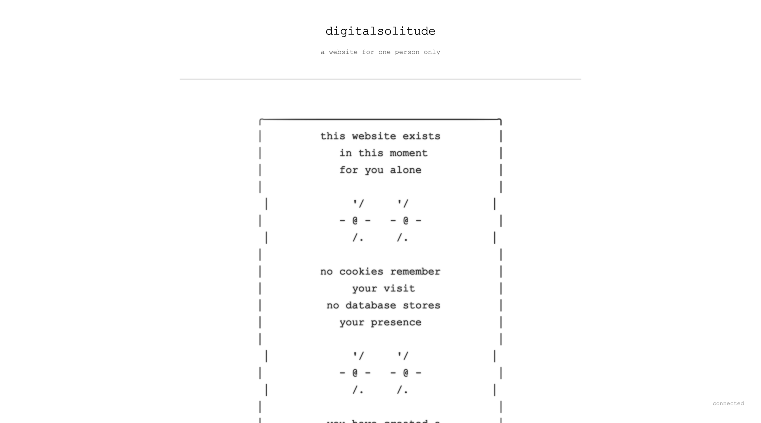 Digital Solitude website