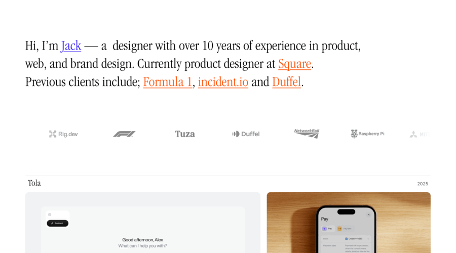Jack Theobald website