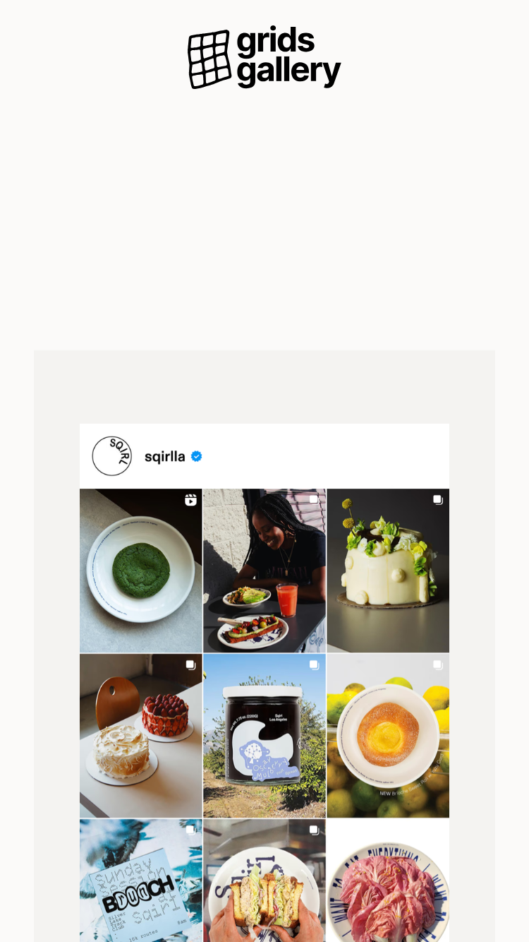 Grids Gallery website