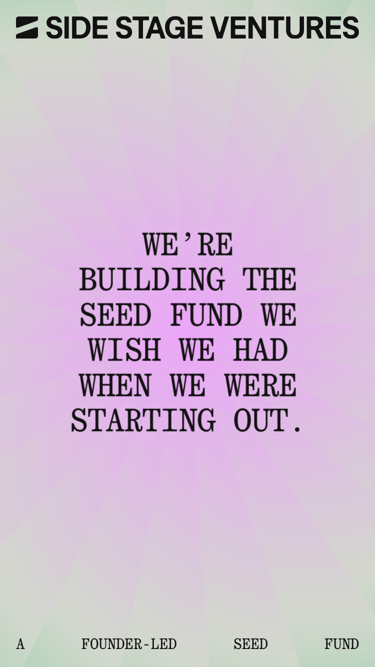 Side Stage Ventures website