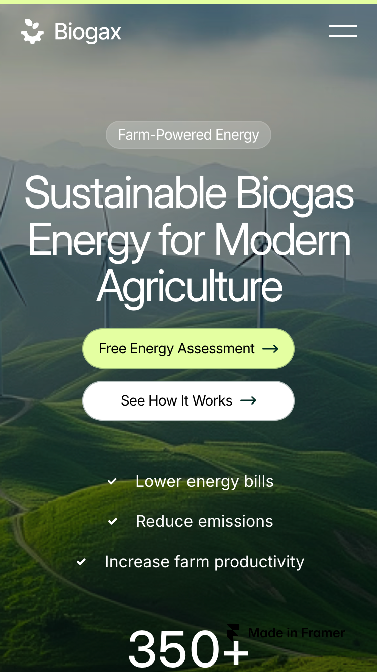 Biogax website