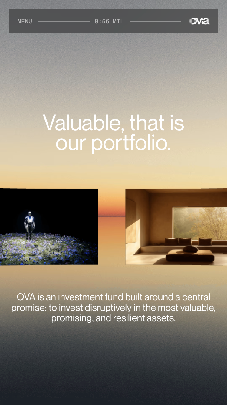 OVA investment website
