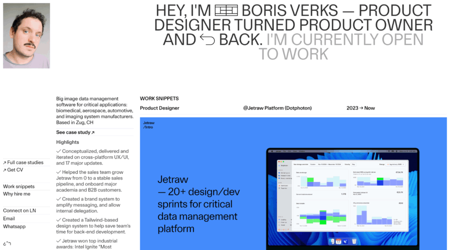 Boris Verks website