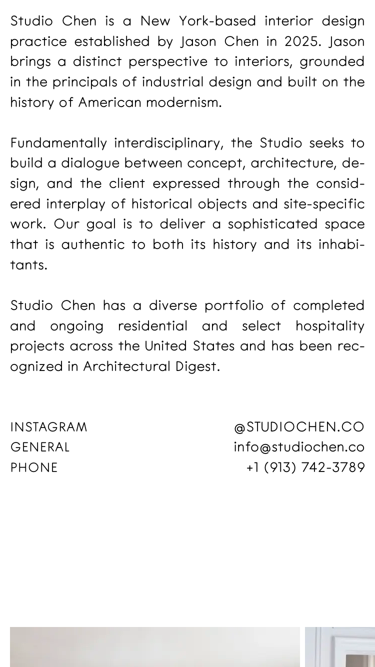 Studio Chen website