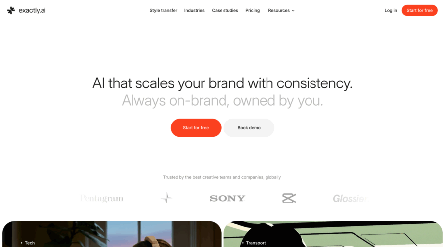 exactly.ai website