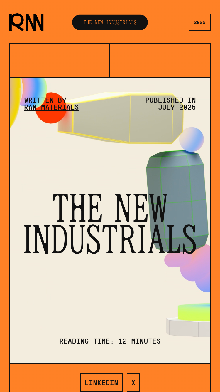 The New Industrials website