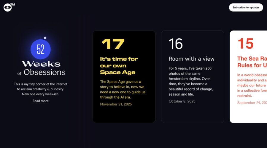 52 Obsessions website