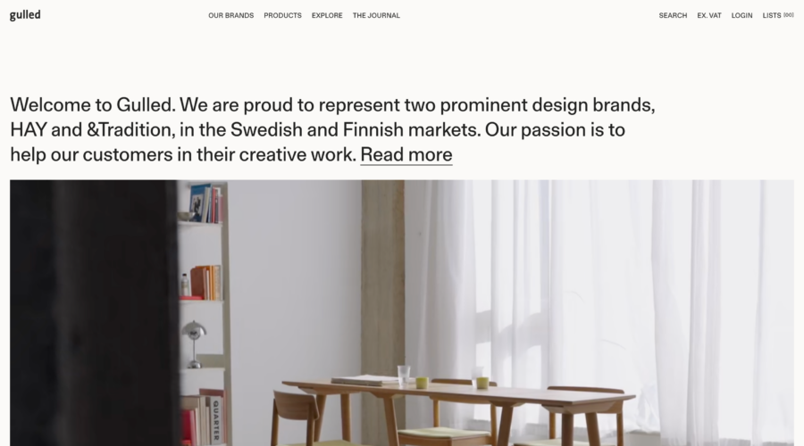 Gulled x Aino website