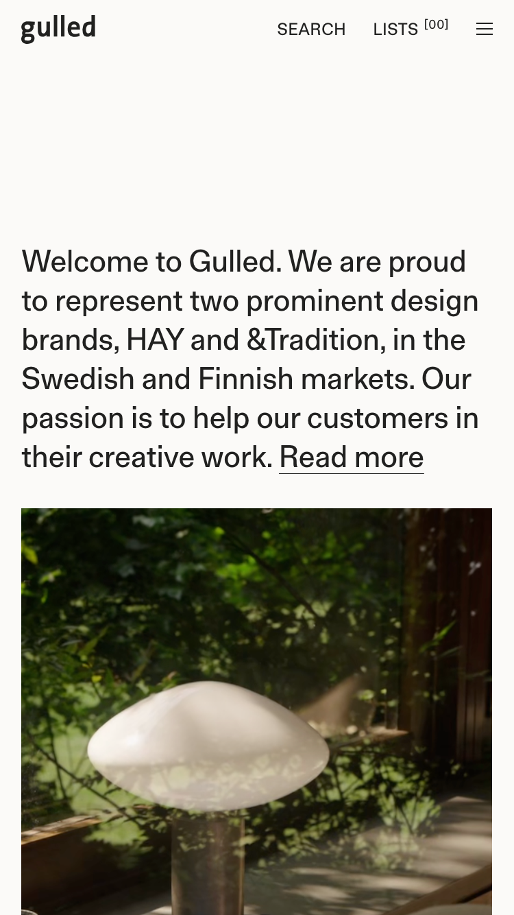 Gulled x Aino website