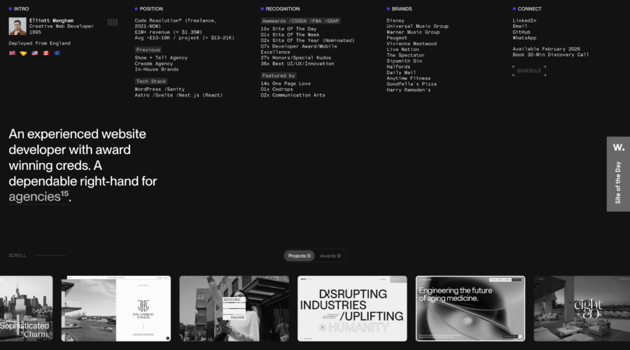 Elliott Mangham website