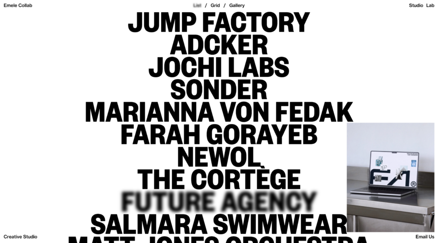 Emele Collab website