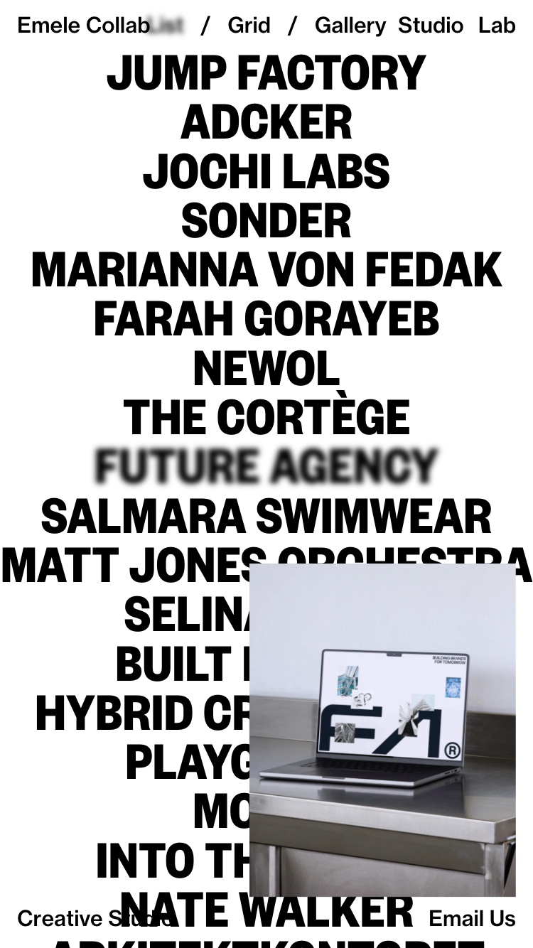 Emele Collab website