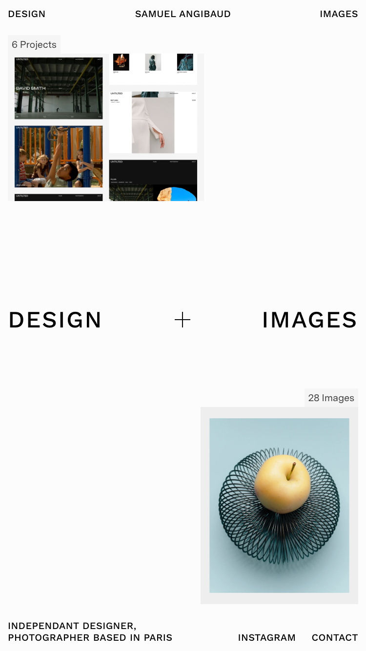 Angibaud Samuel website