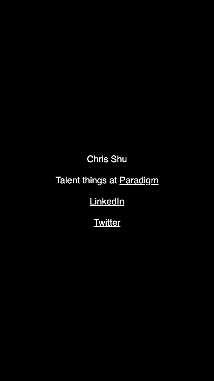 Chris Shu website